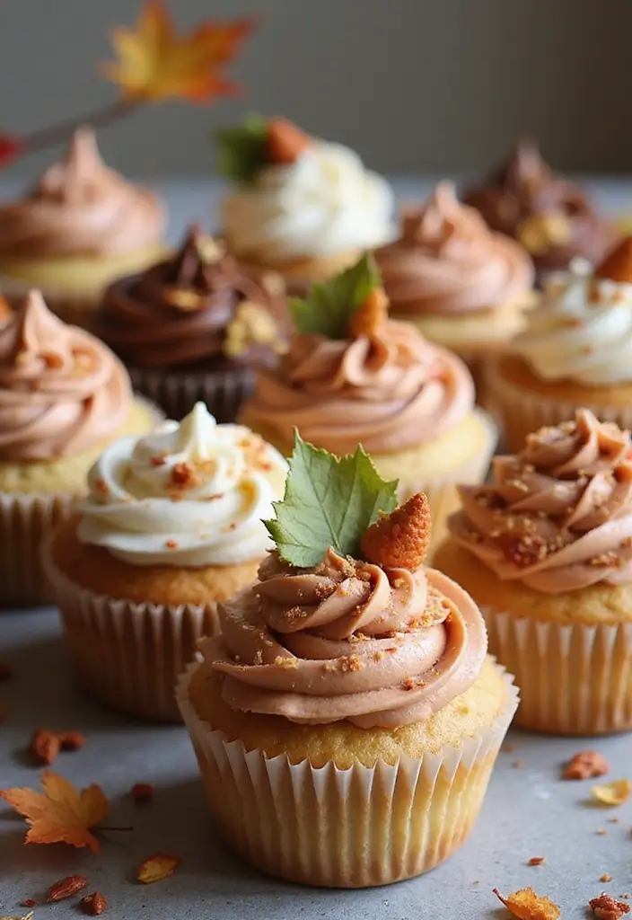 27 Cupcake Display Ideas to Impress Your Guests - 18. Seasonal Cupcake Display