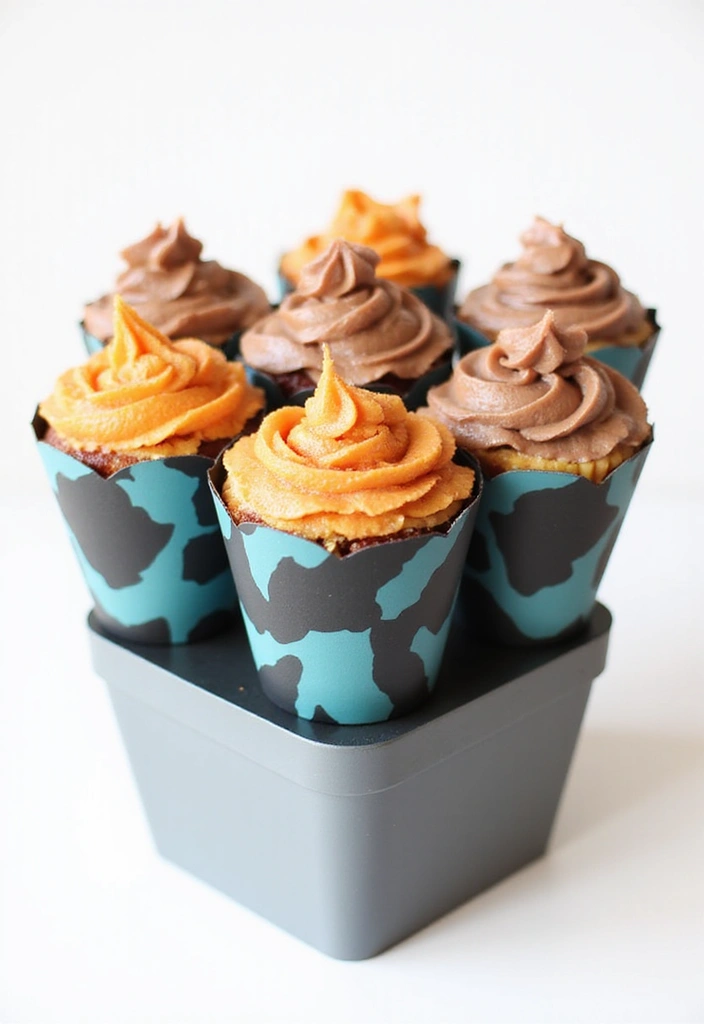 27 Cute Cupcake Ideas That Are Perfect for Any Celebration - 18. Geometric Cupcake Bouquet