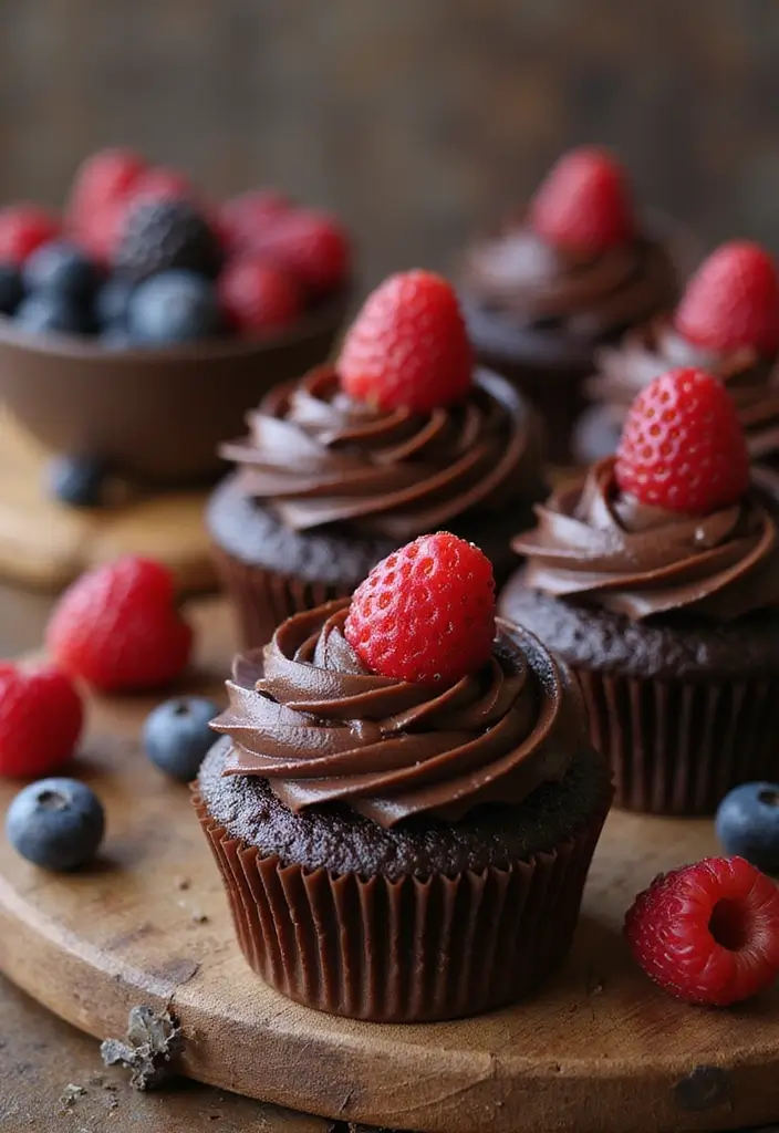 27 Easy Cupcake Decorating Ideas for Every Occasion - 10. Vegan Chocolate Cupcakes