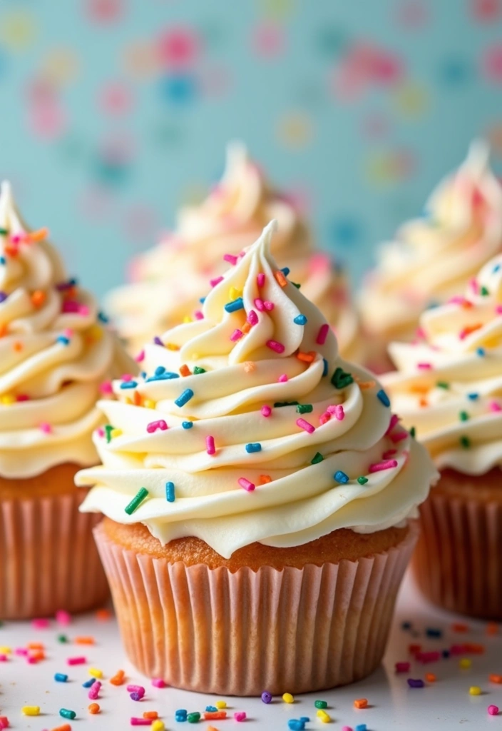 27 Easy Cupcake Decorating Ideas for Every Occasion - 26. Confetti Cupcakes