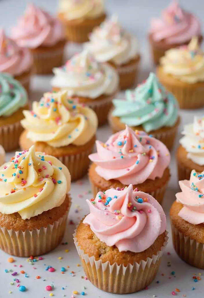27 Easy Cupcake Decorating Ideas for Every Occasion - 27. Birthday Cake Cupcakes