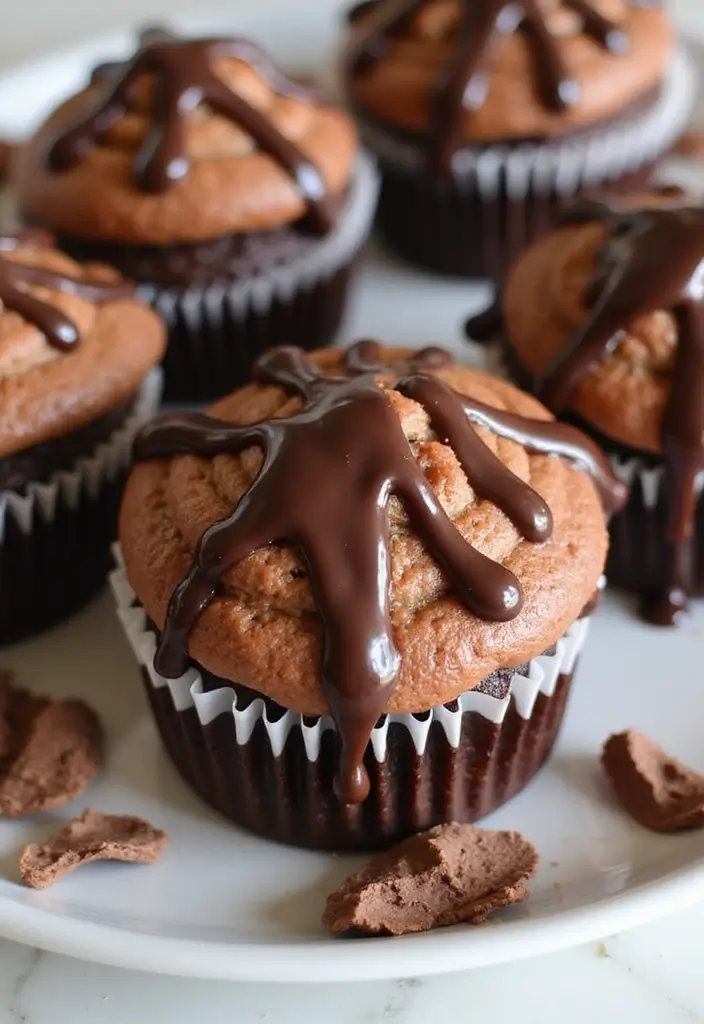 27 Easy Cupcake Decorating Ideas for Every Occasion - 4. Chocolate Ganache Drizzle Cupcakes