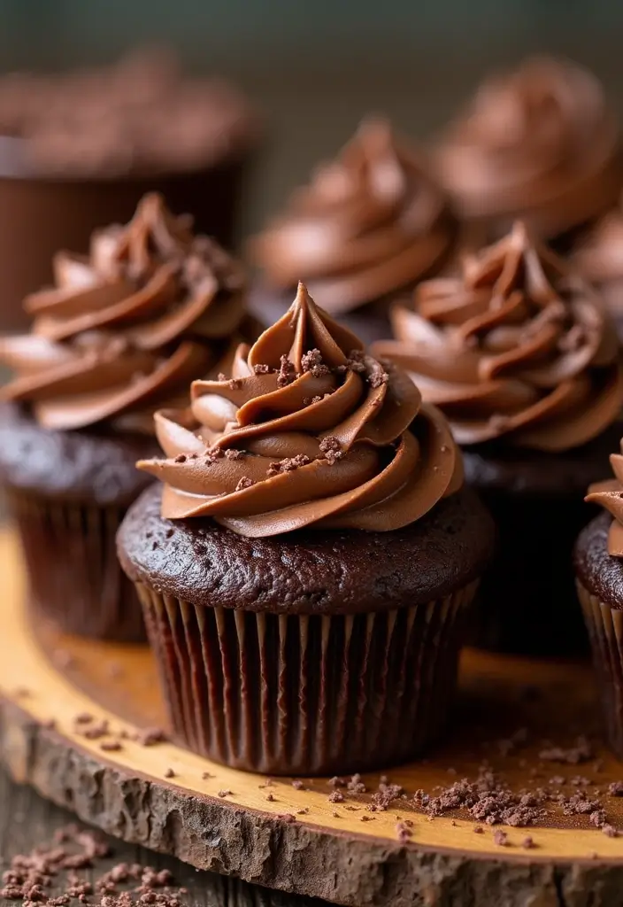 27 Fall Cupcake Ideas That Taste Like Cozy Season - 15. Brownie Batter Cupcakes