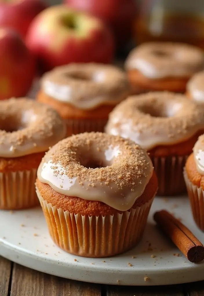 27 Fall Cupcake Ideas That Taste Like Cozy Season - 2. Apple Cider Donut Cupcakes