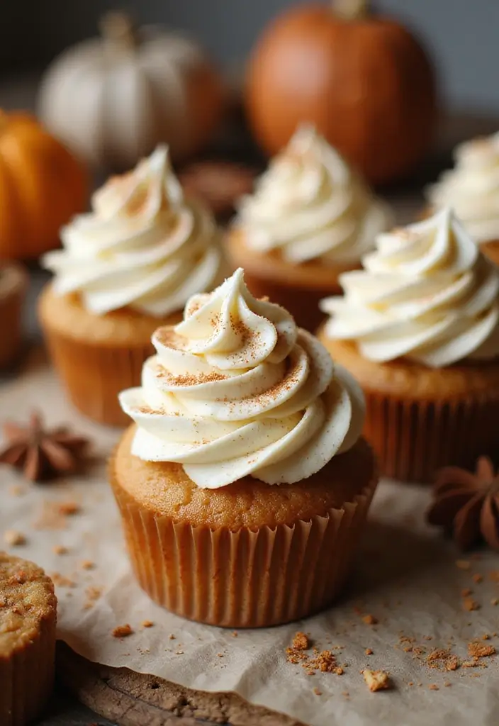 27 Fall Cupcake Ideas That Taste Like Cozy Season - 23. Vanilla Chai Cupcakes