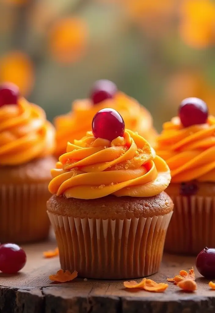 27 Fall Cupcake Ideas That Taste Like Cozy Season - 8. Cranberry Orange Cupcakes