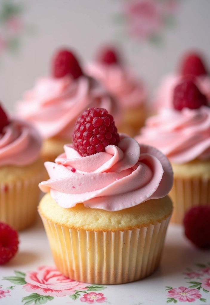 27 Fall-Inspired Cupcake Decorating Ideas You’ll Fall For - 14. White Chocolate Raspberry Cupcakes
