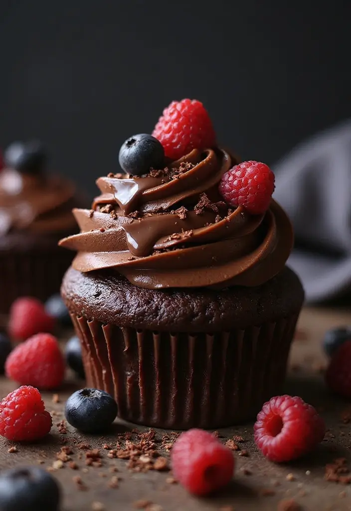 27 Giant Cupcake Ideas for a Show-Stopping Centerpiece - 2. Chocolate Overload Cupcake