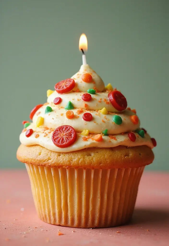 27 Giant Cupcake Ideas for a Show-Stopping Centerpiece - 23. Pizza Party Cupcake