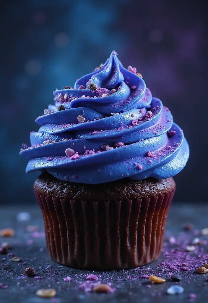 27 Giant Cupcake Ideas for a Show-Stopping Centerpiece - 9. Space Adventure Cupcake