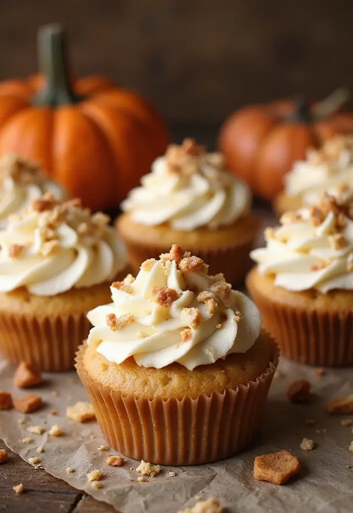 27 Thanksgiving Cupcake Ideas for a Sweet Holiday Touch - 20. Butter Toffee Cupcakes
