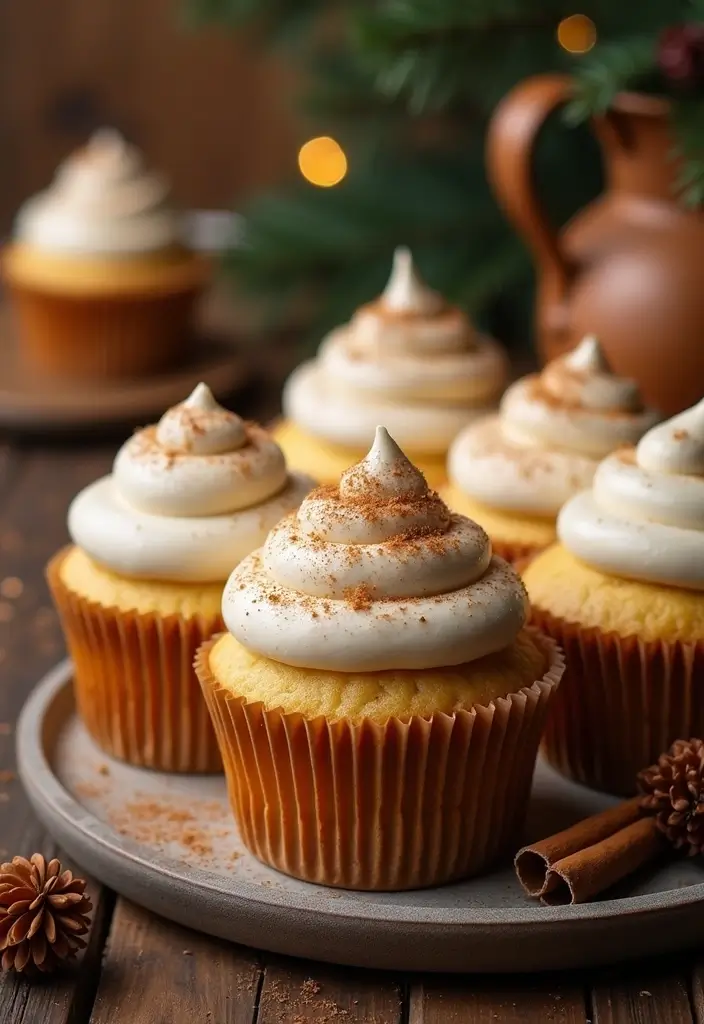 27 Thanksgiving Cupcake Ideas for a Sweet Holiday Touch - 25. Vanilla Chai Cupcakes