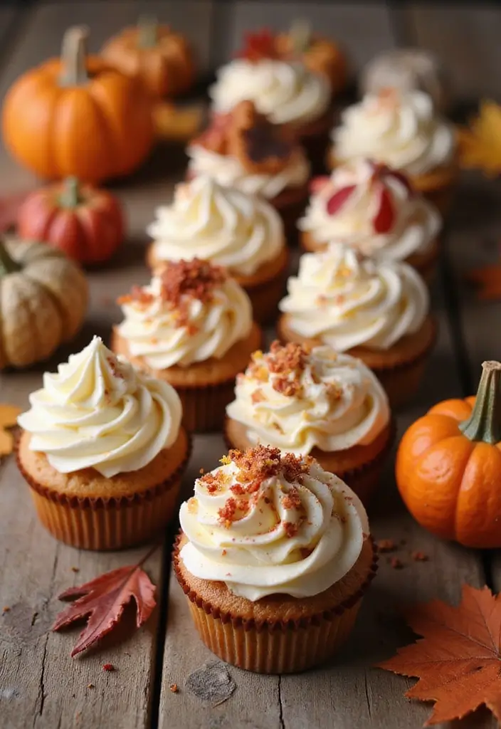 27 Thanksgiving Cupcake Ideas for a Sweet Holiday Touch - 27. Buttercream Frosting Techniques