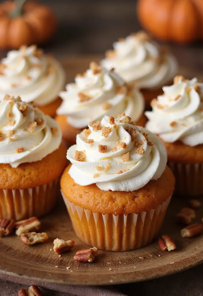 27 Thanksgiving Cupcake Ideas for a Sweet Holiday Touch - 5. Sweet Potato Cupcakes