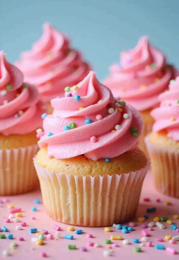 30 Adorable Cupcake Ideas for Baby Showers and Parties - 17. Bubblegum Cupcakes