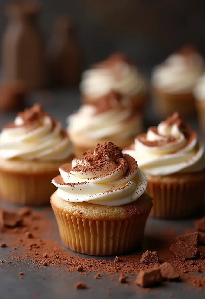 30 Adorable Cupcake Ideas for Baby Showers and Parties - 23. Tiramisu Cupcakes