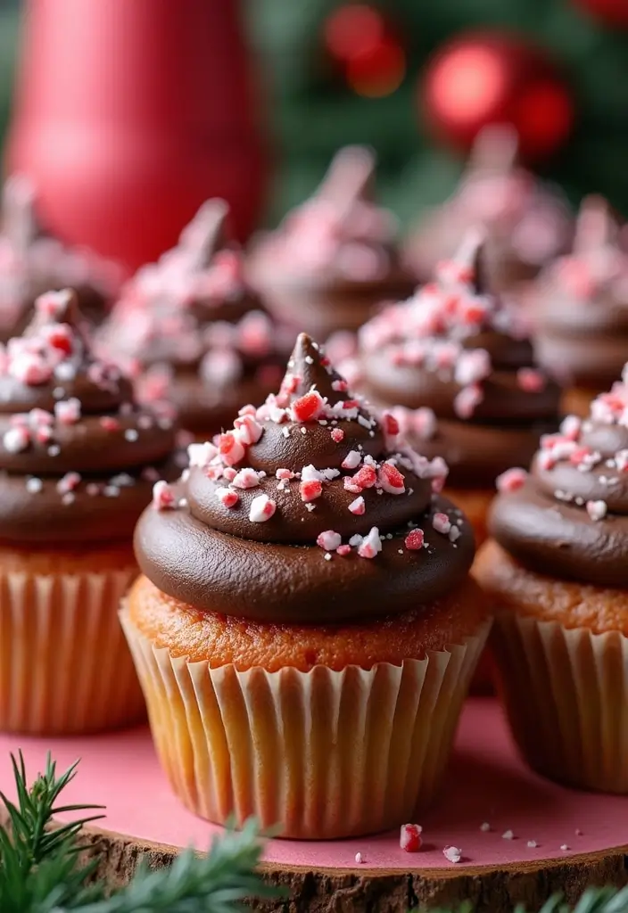 30 Adorable Cupcake Ideas for Parties and Celebrations - 12. Candy Cane Cupcakes