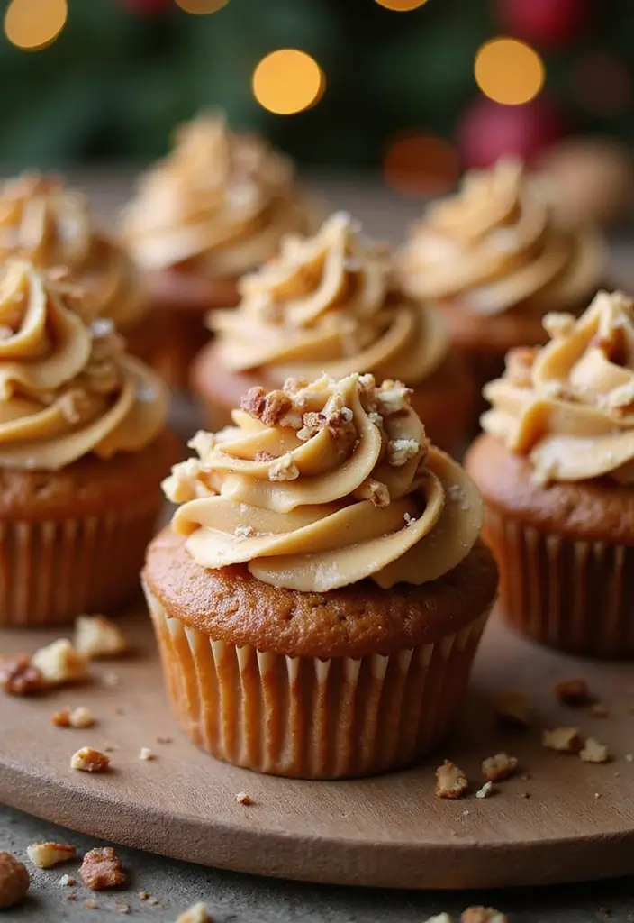 30 Adorable Cupcake Ideas for Parties and Celebrations - 17. Nutty Caramel Cupcakes
