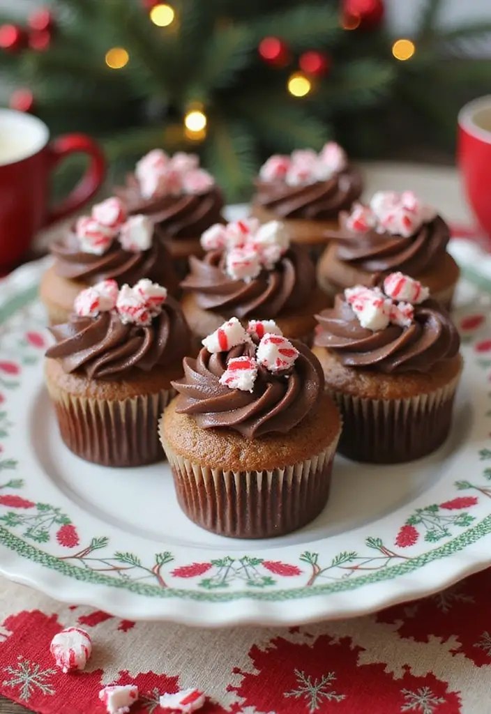 30 Adorable Cupcake Ideas for Parties and Celebrations - 2. Peppermint Mocha Cupcakes