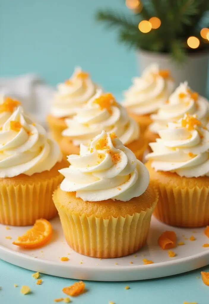 30 Adorable Cupcake Ideas for Parties and Celebrations - 20. Orange Creamsicle Cupcakes