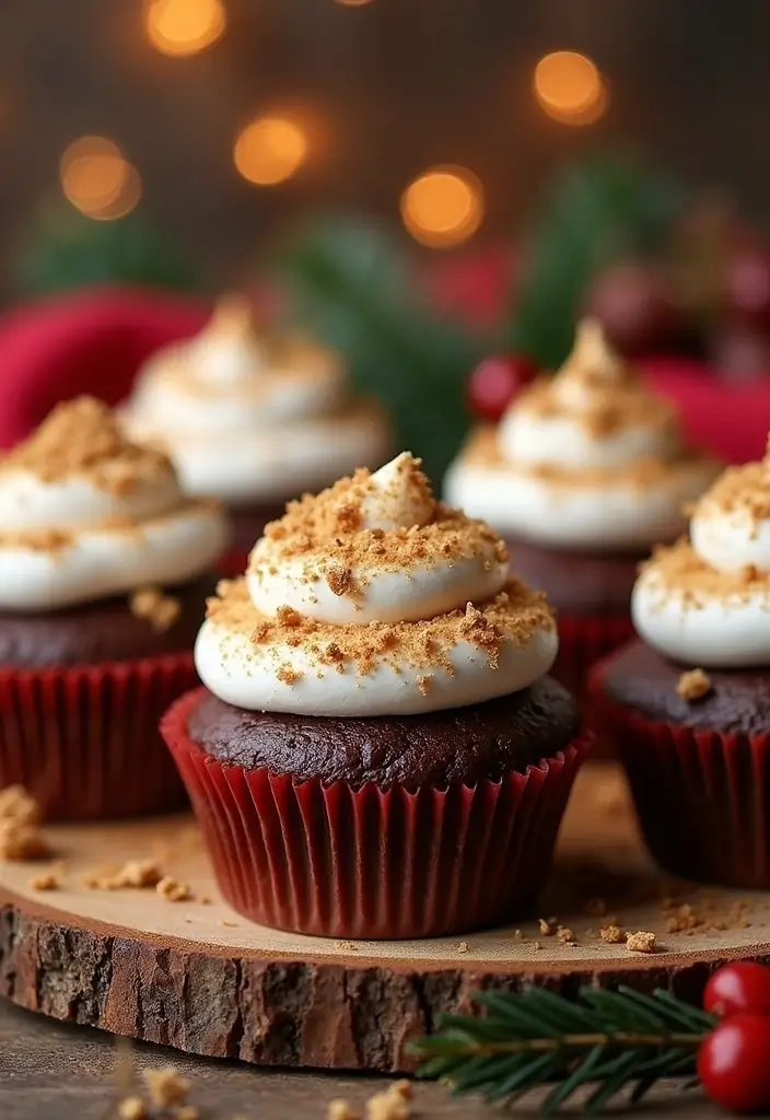 30 Adorable Cupcake Ideas for Parties and Celebrations - 21. S'mores Cupcakes