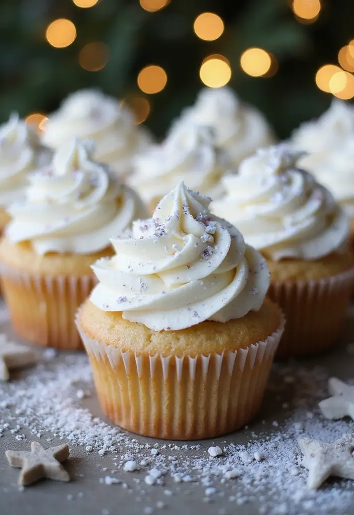 30 Adorable Cupcake Ideas for Parties and Celebrations - 6. Winter Wonderland Cupcakes