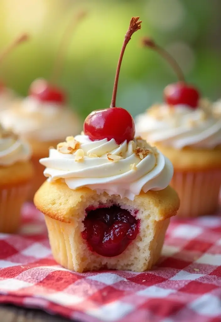 30 Cupcake Filling Ideas That Surprise and Delight - 18. Cherry Almond