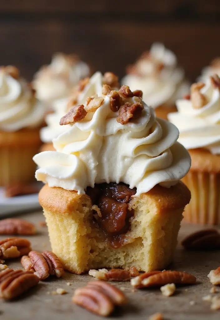 30 Cupcake Filling Ideas That Surprise and Delight - 28. Maple Pecan