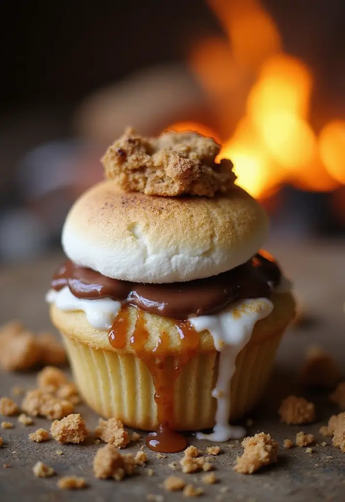 30 Cupcake Filling Ideas That Surprise and Delight - 29. S’mores Filling