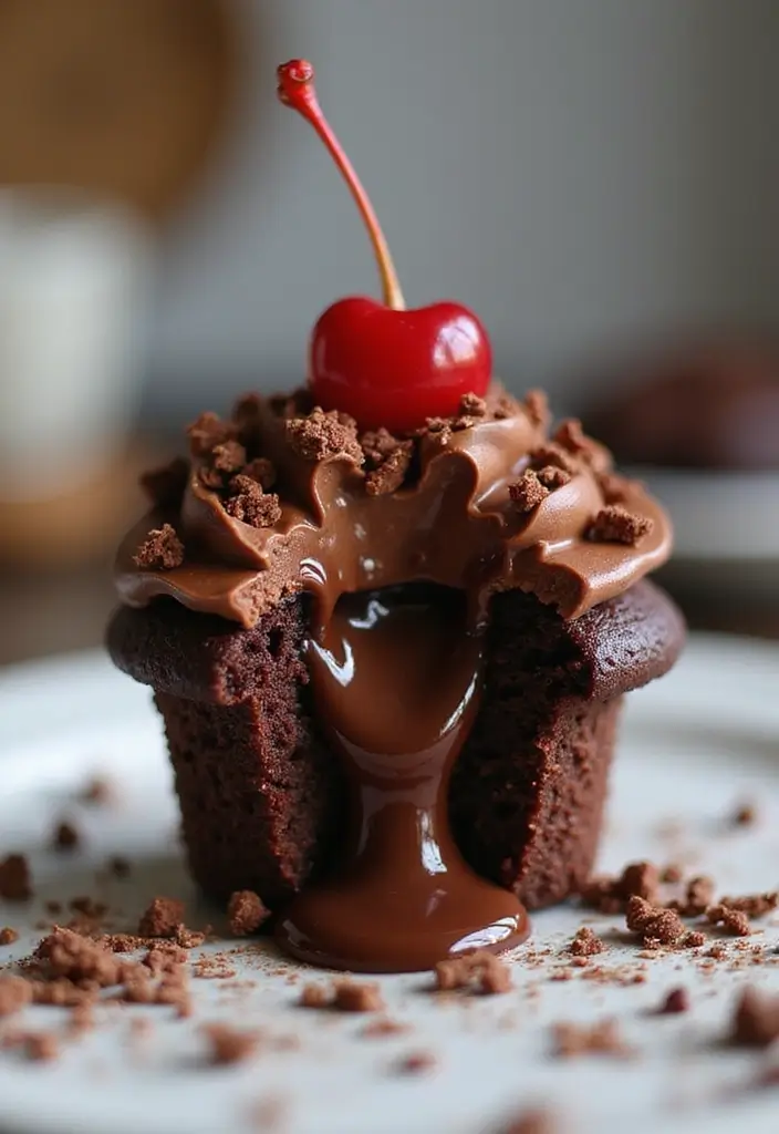 30 Cupcake Filling Ideas That Surprise and Delight - 4. Chocolate Ganache