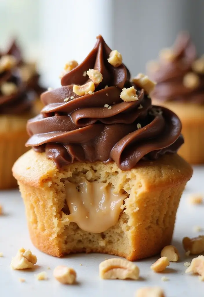 30 Cupcake Filling Ideas That Surprise and Delight - 7. Peanut Butter Filling