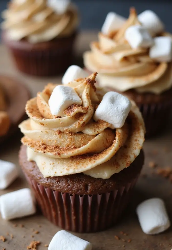 30 Cupcake Frosting Ideas You’ll Want to Lick Off the Spoon - 10. S'mores Frosting