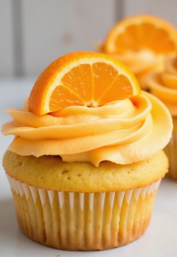 30 Cupcake Frosting Ideas You’ll Want to Lick Off the Spoon - 14. Orange Creamsicle Frosting