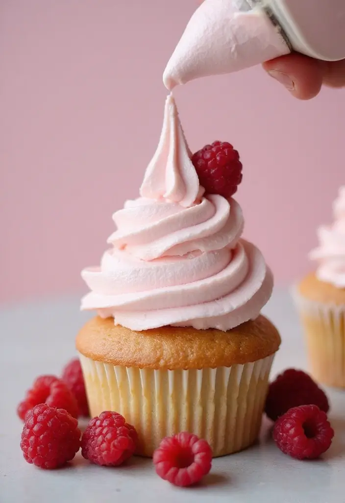 30 Cupcake Frosting Ideas You’ll Want to Lick Off the Spoon - 17. Raspberry Swiss Meringue Frosting