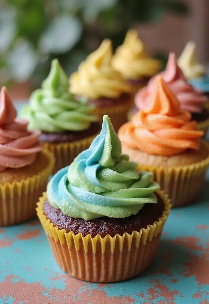 30 Dinosaur Cupcake Ideas for Jurassic-Themed Parties - 12. Dino Tail Cupcakes