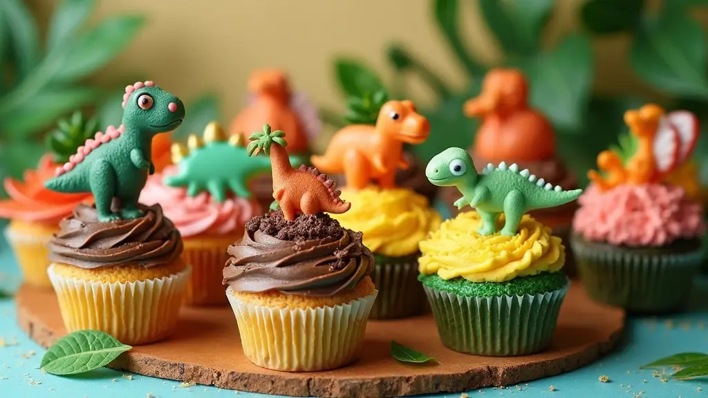 30 Dinosaur Cupcake Ideas for Jurassic-Themed Parties