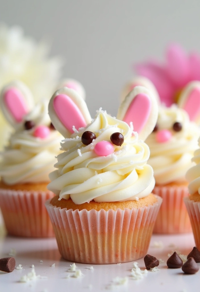 30 Easter Cupcake Ideas Perfect for Spring Celebrations - 1. Bunny Hop Cupcakes