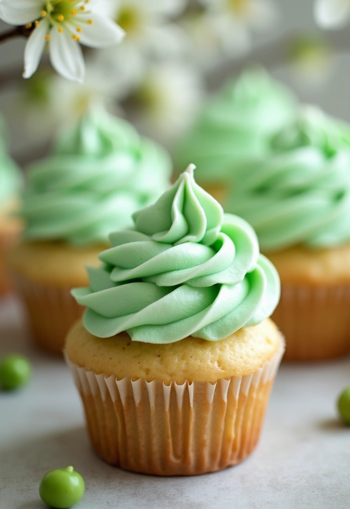 30 Easter Cupcake Ideas Perfect for Spring Celebrations - 10. Sweet Pea Cupcakes
