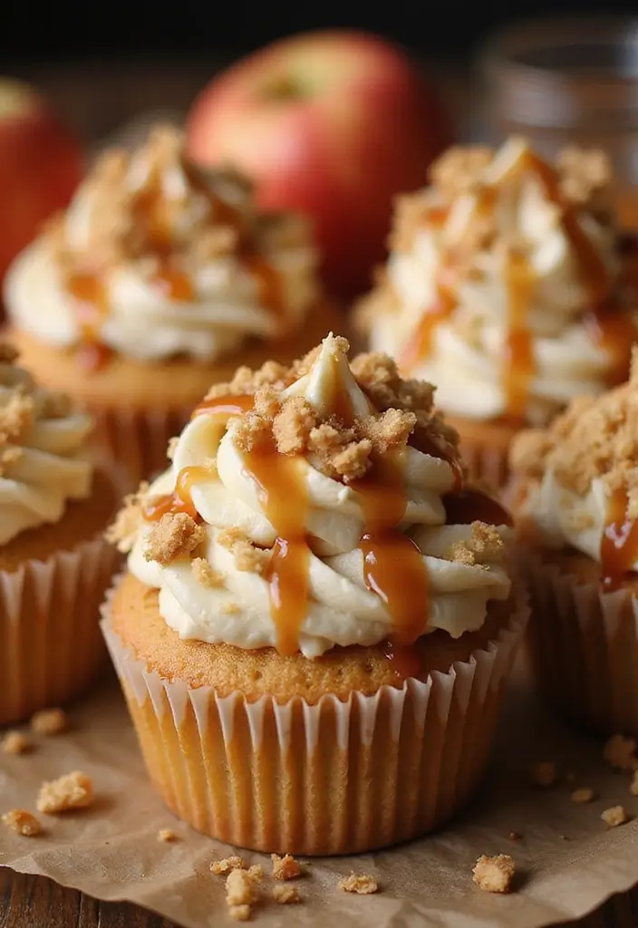 30 Easter Cupcake Ideas Perfect for Spring Celebrations - 20. Apple Pie Cupcakes
