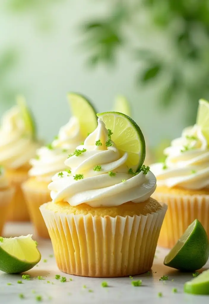 30 Easter Cupcake Ideas Perfect for Spring Celebrations - 25. Key Lime Cupcakes