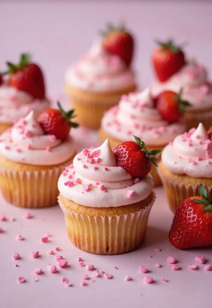 30 Easter Cupcake Ideas Perfect for Spring Celebrations - 29. Sweetheart Cupcakes