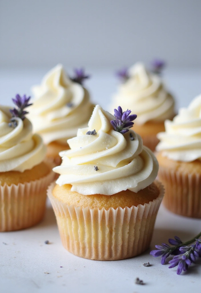30 Easter Cupcake Ideas Perfect for Spring Celebrations - 30. Lavender Honey Cupcakes