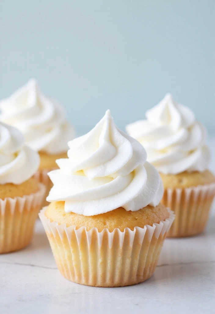 30 Easy Cupcake Cake Decorating Ideas for Beginners - 10. Whipped Cream Clouds
