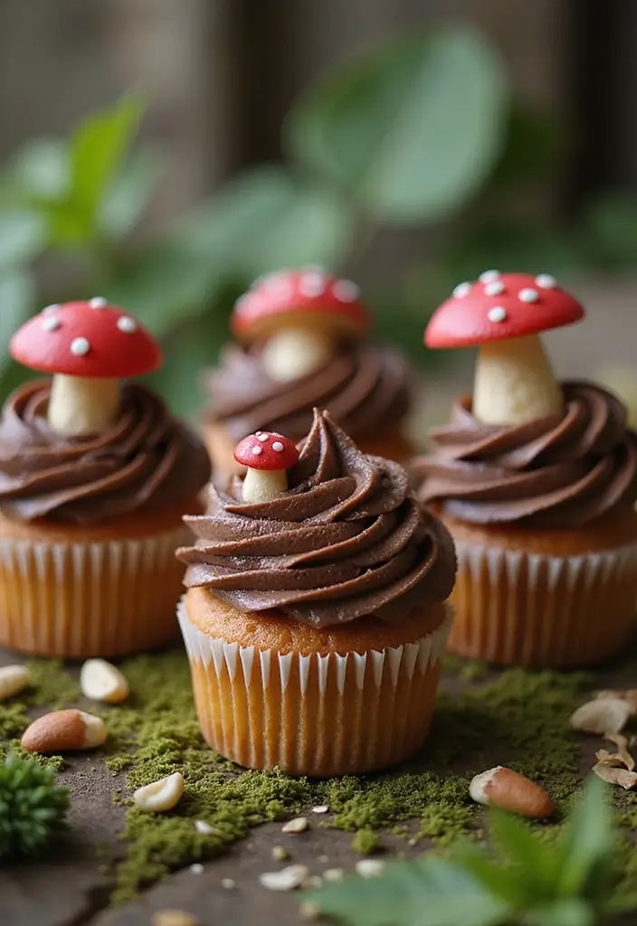 30 Easy Cupcake Cake Decorating Ideas for Beginners - 19. Sweet Woodland Cupcakes