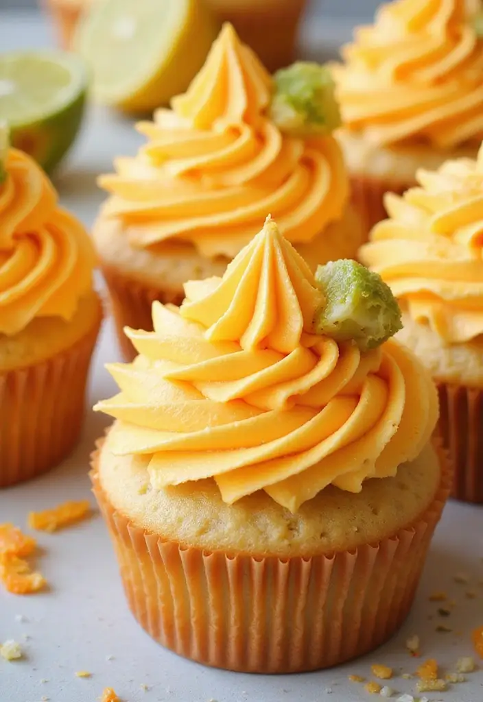 30 Easy Cupcake Cake Decorating Ideas for Beginners - 28. Citrus Burst Cupcakes
