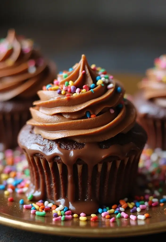 30 Easy Cupcake Decorating Ideas That Look Bakery-Perfect - 28. Chocolate Dipped Cupcakes