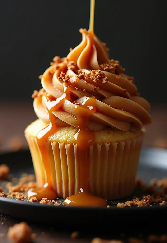 30 Easy Cupcake Decorating Ideas That Look Bakery-Perfect - 8. Caramel Drizzle