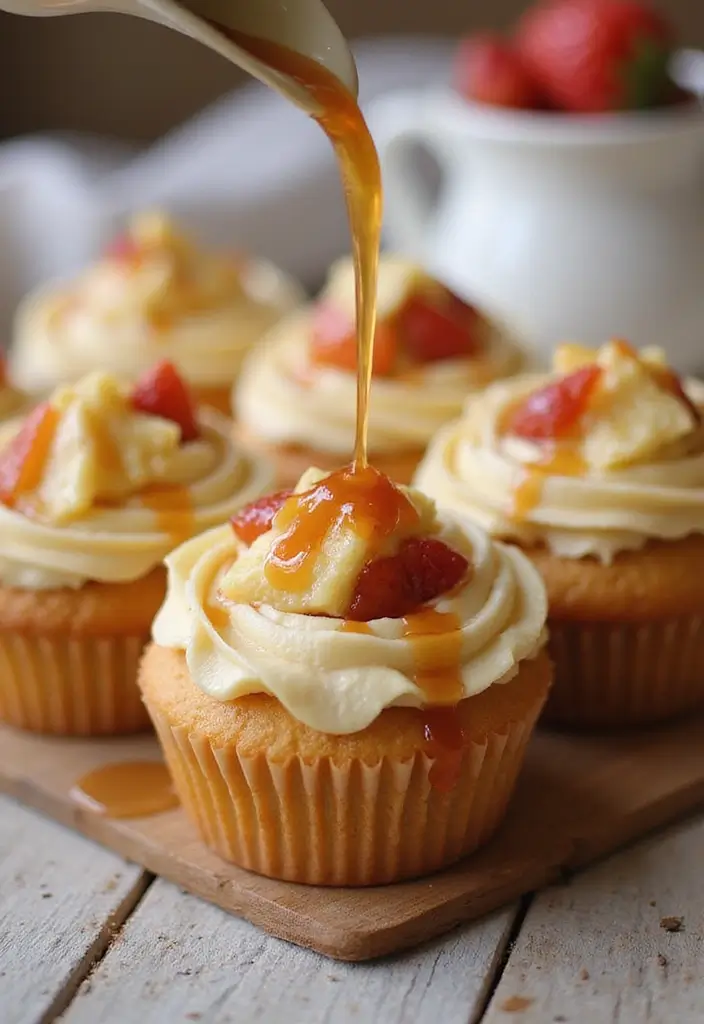 30 Fun Cupcake Decorating Ideas for Family Baking Nights - 23. Christmas Breakfast Cupcakes