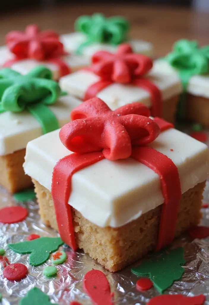 30 Fun Cupcake Decorating Ideas for Family Baking Nights - 24. Frosted Gift Box Cupcakes