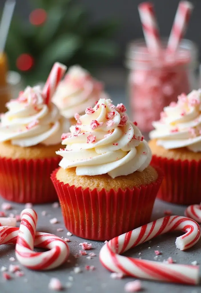 30 Fun Cupcake Decorating Ideas for Family Baking Nights - 7. Peppermint Cupcakes